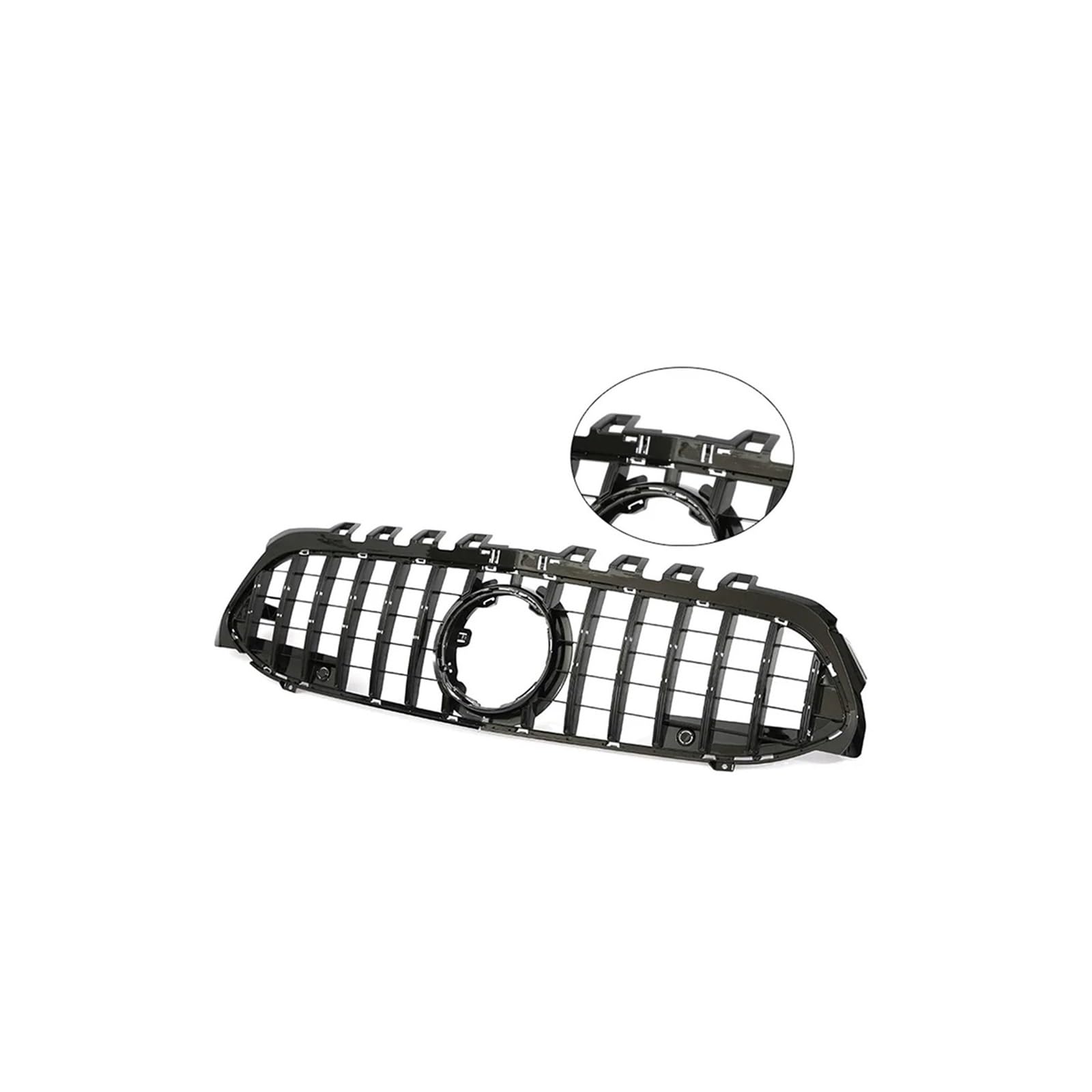 Kühlergrill Für A Für Klasse A35 A45 A200 A180 V177 W177 2019-2022 Auto Frontstoßstange Schwarz Chorme Kühlergrill Kühlergrill Vorne(14 G Black WO Cam) von HXVGEGKPYK
