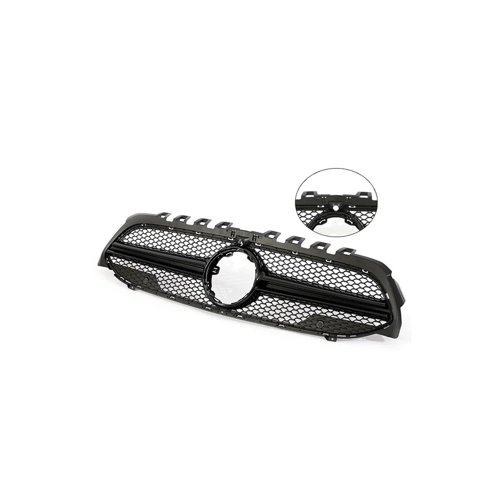 Kühlergrill Für A Für Klasse A35 A45 A200 A180 V177 W177 2019-2022 Auto Frontstoßstange Schwarz Chorme Kühlergrill Kühlergrill Vorne(A Black W Cam) von HXVGEGKPYK