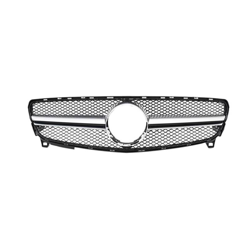 Kühlergrill Für A-Klasse W176 A180 A200 A250 A45 Für GTR 2016-2018 Auto Diamonds Style Kühlergrill Schwarzer Frontstoßstangengrill Front Kühlergrille(A -Silver) von HXVGEGKPYK