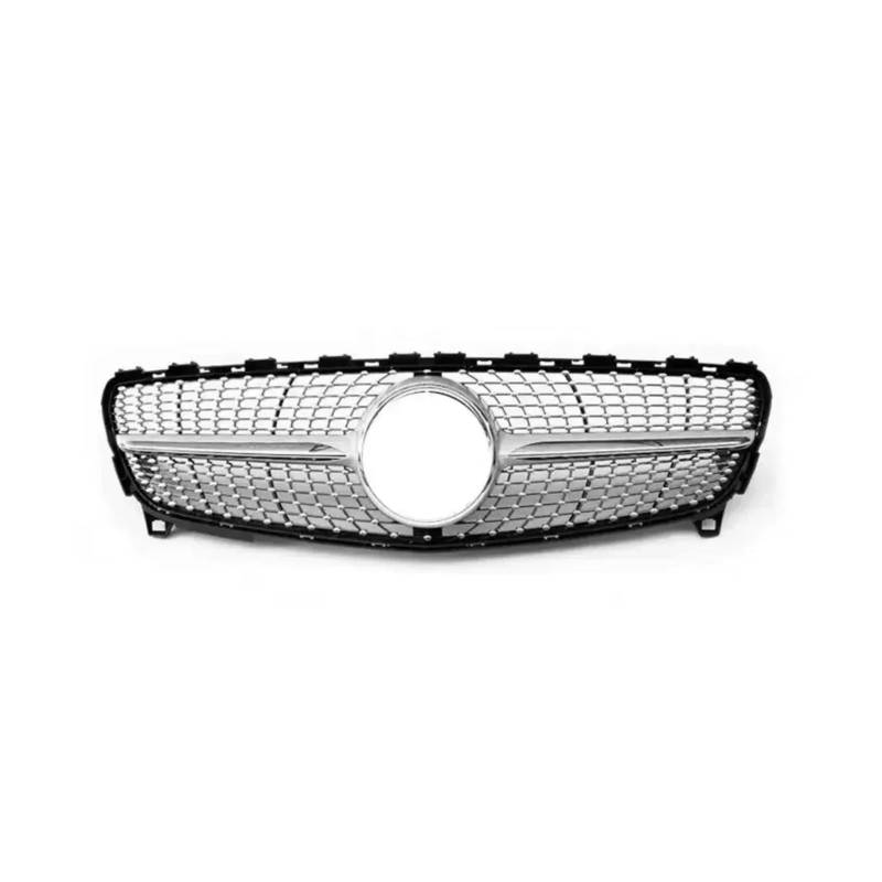 Kühlergrill Für A-Klasse W176 A200 A180 A250 A260 A45 Für AMG Auto Front Stoßstange Grill Maske Kühlergrill Kühlergrill Vorne(13-15 Silver1) von HXVGEGKPYK