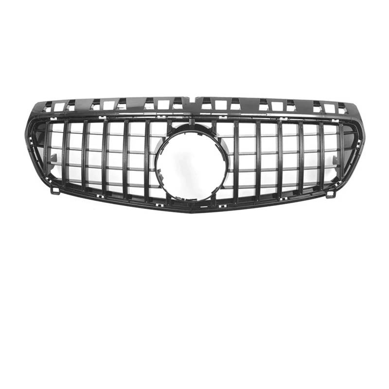 Kühlergrill Für A-Klasse W176A180 A200 A250 A45 Für GTR Style 2013-2015 Auto Schwarzer Kühlergrill Frontstoßstange Racing Grille Front Kühlergrille(G -Black) von HXVGEGKPYK