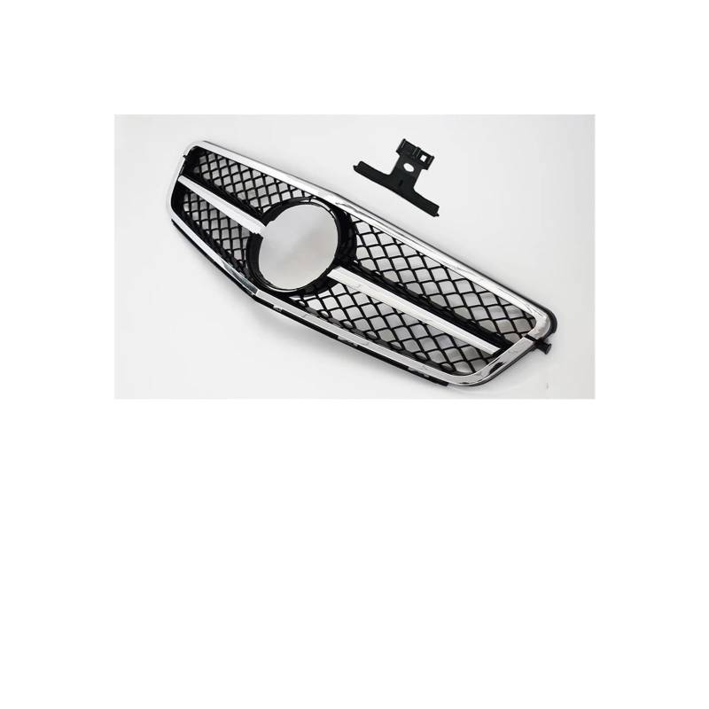 Kühlergrill Für C Für Klasse W204 C180 C200 C250 C300 C350 2008-2014 Sport Front Grill Stoßstange Racing Grille Kühlergrill Vorne(Full Silvery) von HXVGEGKPYK