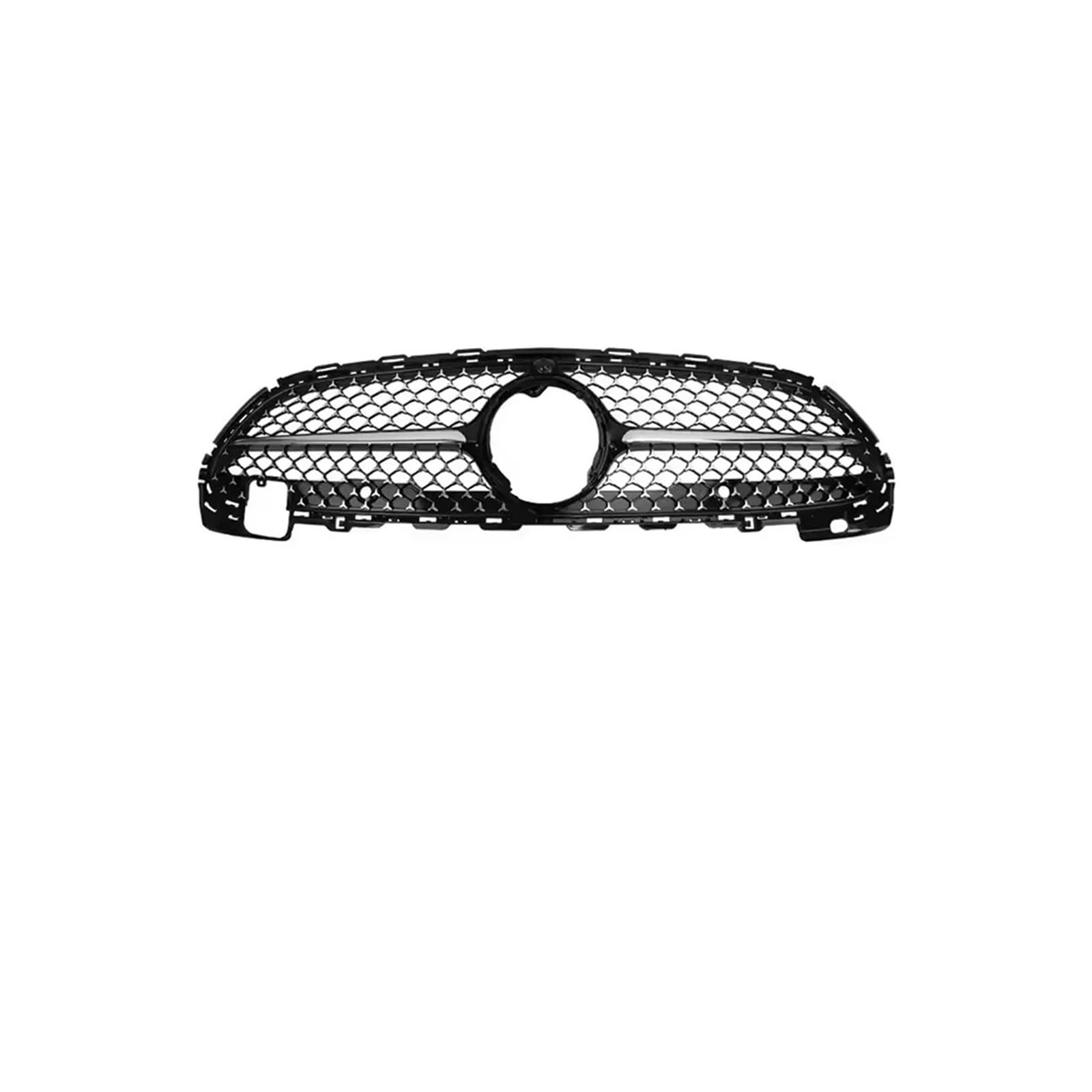 Kühlergrill Für C Für Klasse W206 C180 C200 C300 2022-2024 Auto Front Racing Grille Stoßstangengrill Glänzend Schwarz Kühlergrill Vorne(Diamond-Chrome Black) von HXVGEGKPYK
