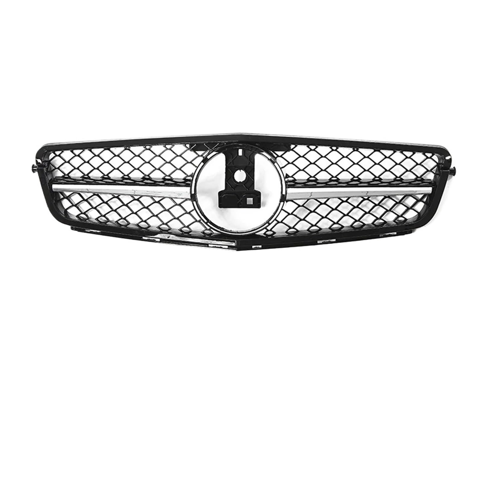 Kühlergrill Für C-Klasse W204 C180 C250 C350 2008-2014 2013 2012 Auto Schwarz 1Pin Frontstoßstangengrill Kühlergrill Racing Grills Front Kühlergrille(A Black Pin) von HXVGEGKPYK