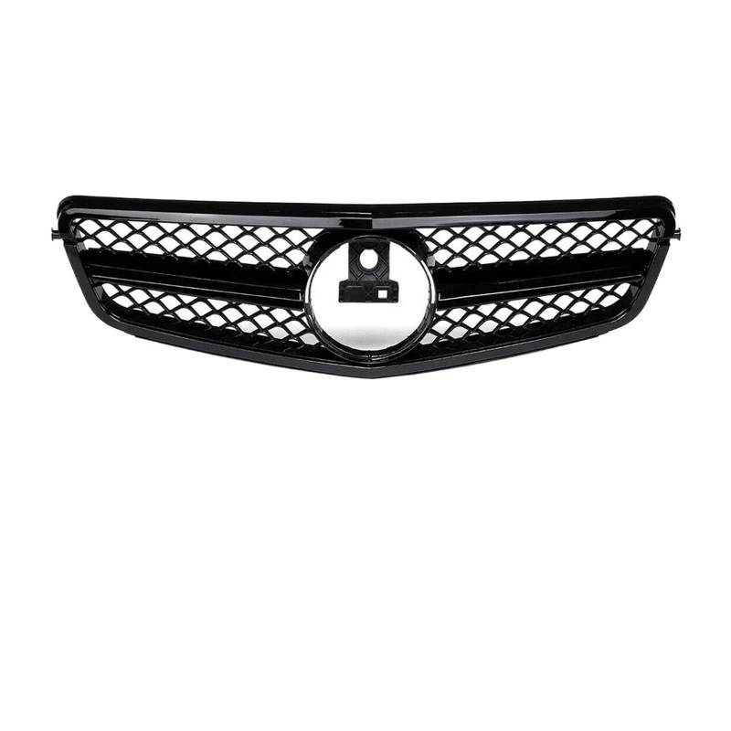 Kühlergrill Für C-Klasse W204 C180 C250 C350 2008-2014 2013 2012 Auto Schwarz 1Pin Frontstoßstangengrill Kühlergrill Racing Grills Front Kühlergrille(A Glossy Black) von HXVGEGKPYK