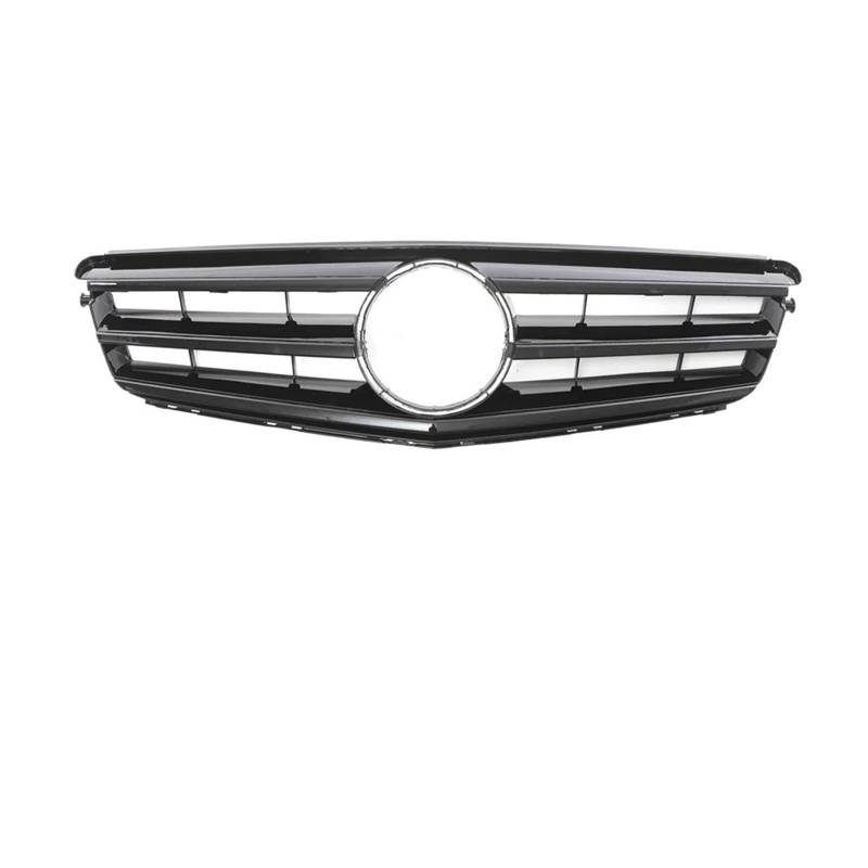 Kühlergrill Für C-Klasse W204 C180 C250 C350 2008-2014 2013 2012 Auto Schwarz 1Pin Frontstoßstangengrill Kühlergrill Racing Grills Front Kühlergrille(Sport Glossy Black) von HXVGEGKPYK