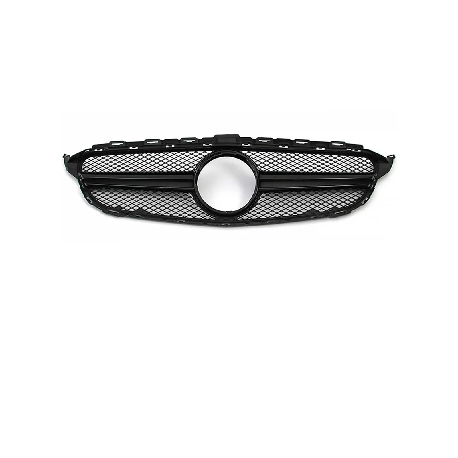 Kühlergrill Für C-Klasse W205 2015-2018 C180 C200 C300 Für GTR Für AMG Stil Front Stoßstange Chrom Gitter Kühlergrill Vorne(A-Glossy Black) von HXVGEGKPYK