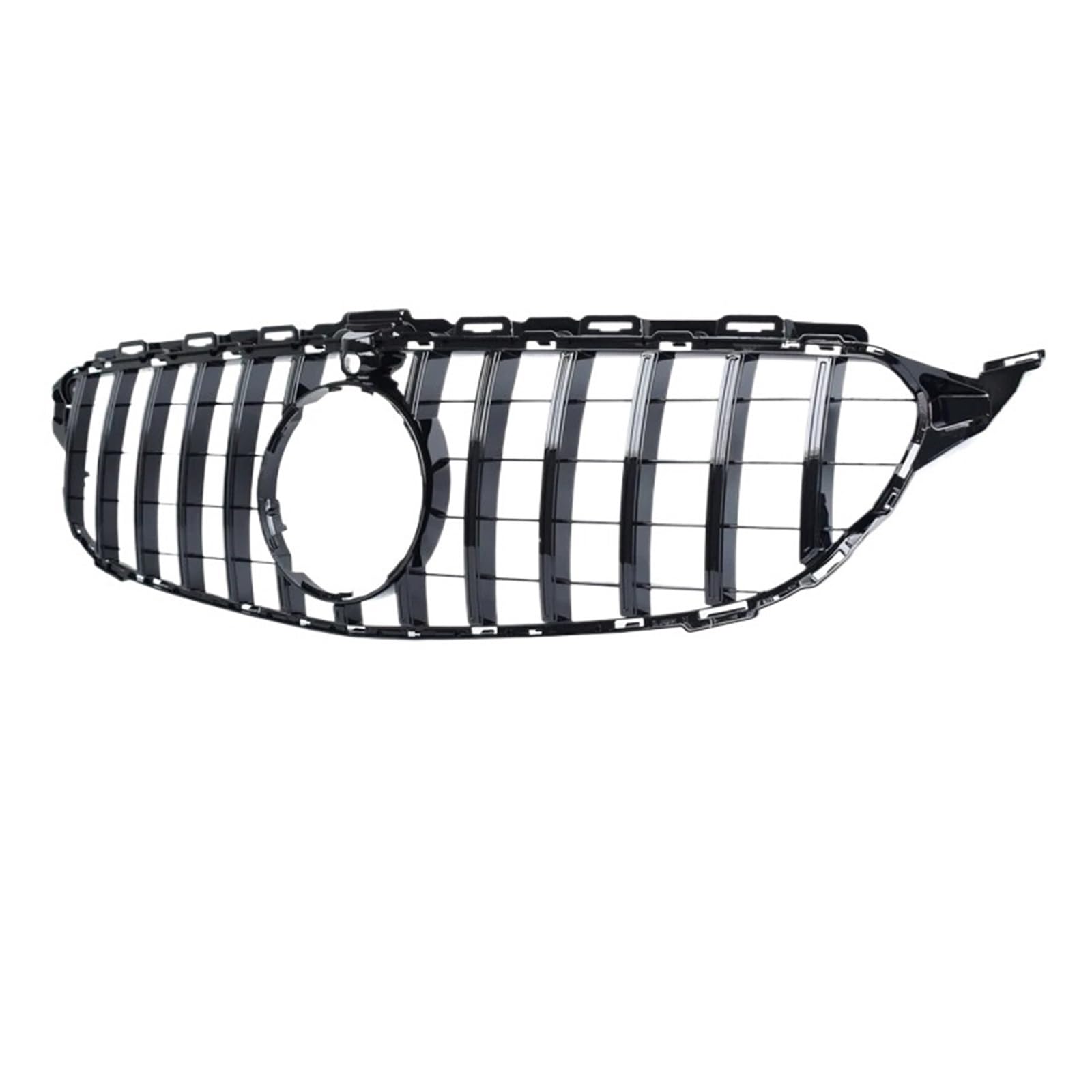 Kühlergrill Für C-Klasse W205 Aloon S205 Kombi A205 Cabrio C205 Coupé 2015-2020 Auto-Ersatz-Frontkühlergrill Diamanten Front Kühlergrille(Cam 2015-2017 Black) von HXVGEGKPYK