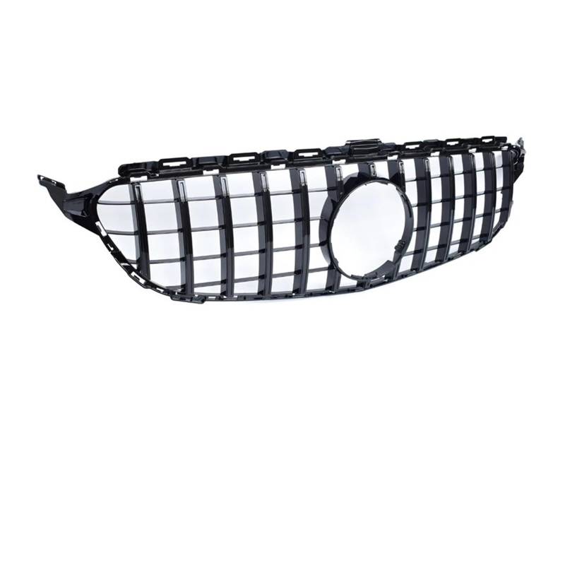 Kühlergrill Für C-Klasse W205 Aloon S205 Kombi A205 Cabrio C205 Coupé 2015-2020 Auto-Ersatz-Frontkühlergrill Diamonds Grill Front Kühlergrille(2015-2017 Black) von HXVGEGKPYK