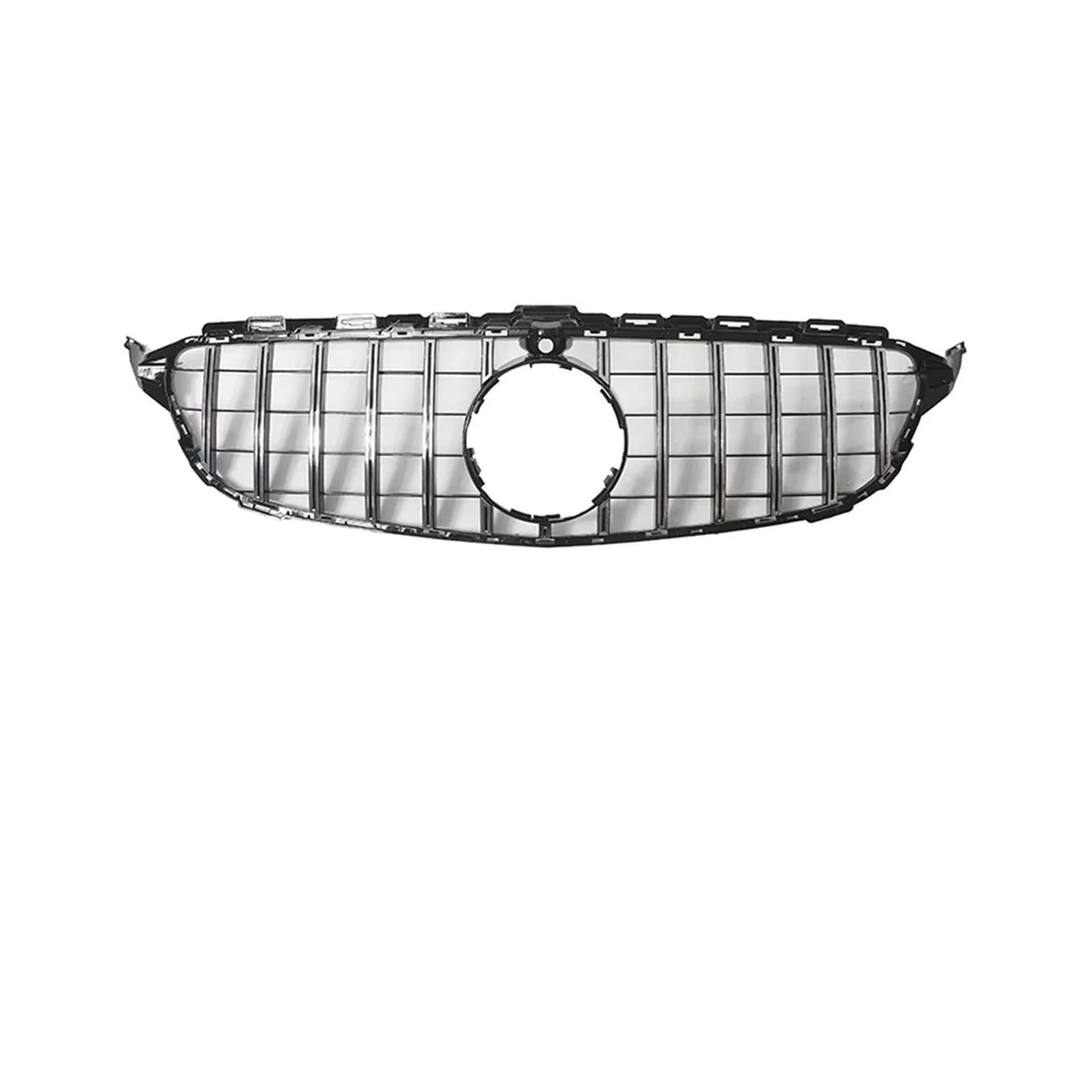 Kühlergrill Für C-Klasse W205 C180 C200 C250 C300 2015-2018 Frontstoßstangengrill Chrom Kühlergrill Vorne(G-Silver 360) von HXVGEGKPYK