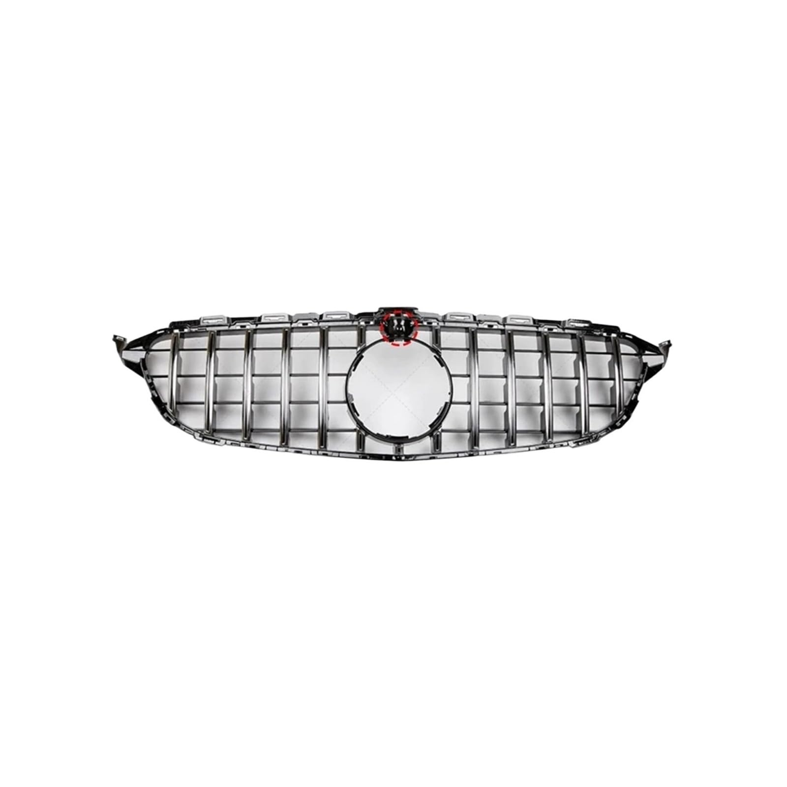 Kühlergrill Für C-Klasse W205 C180 C200 C250 C300 C400 Für GT 2015-2021 Frontschürze Haube Grill Mit Kamera Loch Kühlergrill Vorne(15-18 13bar Hole1) von HXVGEGKPYK