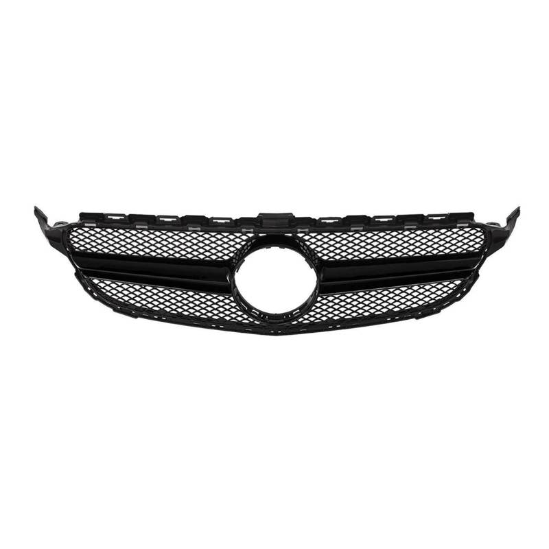 Kühlergrill Für C-Klasse W205 C200 C250 C350 C43 2014 2015 2016 2017 2018 Auto Obere Stoßstange Haube Mesh Grid Schwarz Front Grille Front Kühlergrille von HXVGEGKPYK