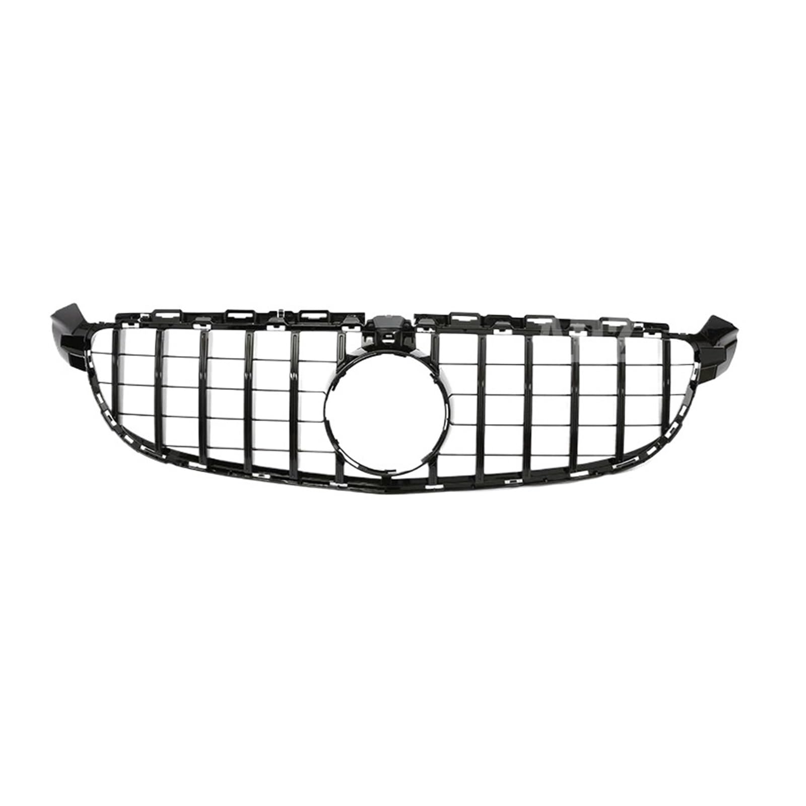 Kühlergrill Für C-Klasse W205 Für GT C63 2015-2018 Autogrill Unterer Stoßfängergrill Kühlergrill Schwarz Silber Renngrill Facelift Front Kühlergrille(Black with) von HXVGEGKPYK