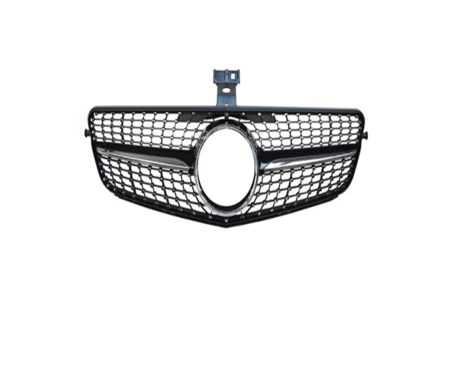 Kühlergrill Für C W204 2007 2008 2009 2010 2011 2012 2013 2014 Auto Frontstoßstange Grille Grill Kühlergrill Vorne(Diamond Black) von HXVGEGKPYK