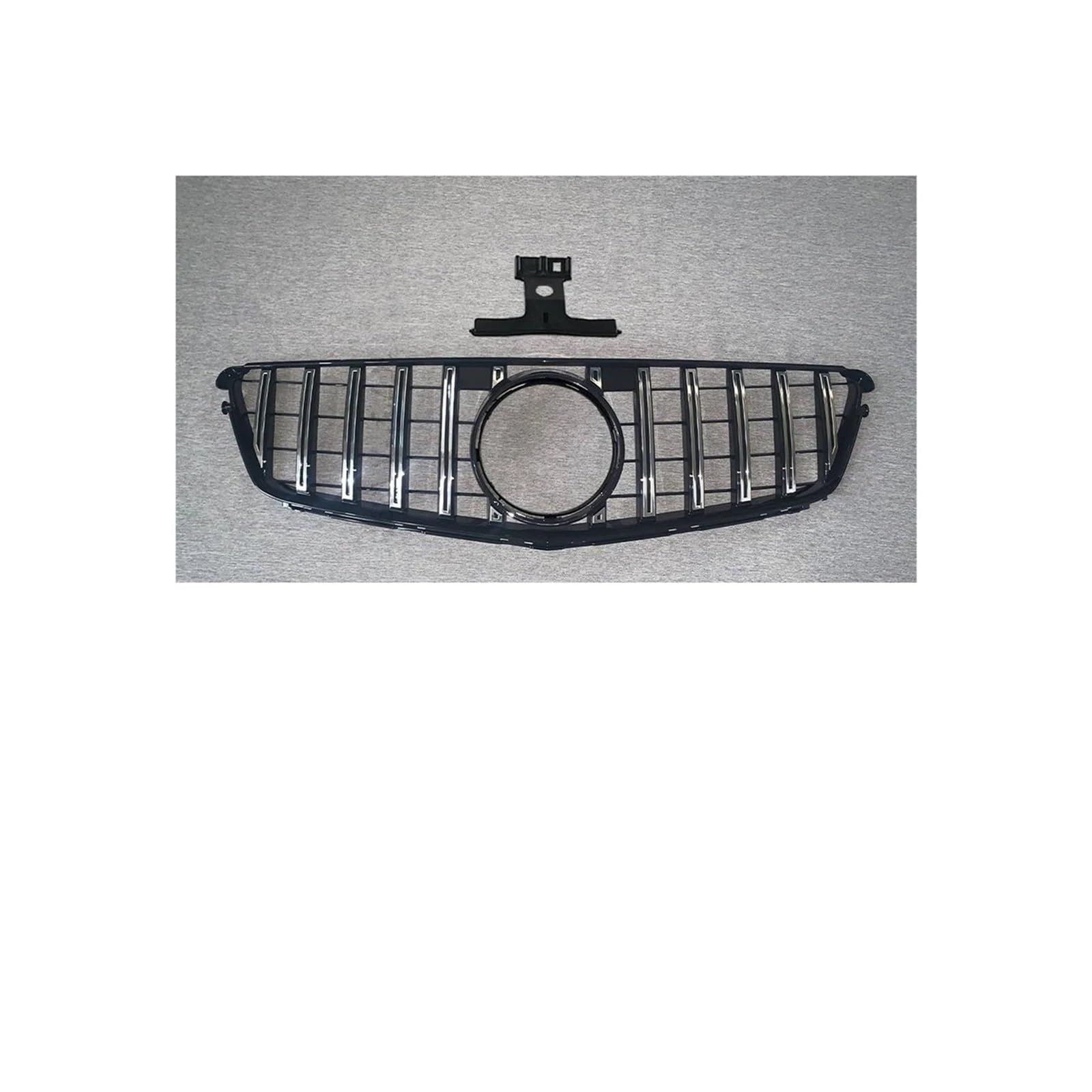 Kühlergrill Für C W204 C200 C180 C300 C250 C43 2007-2014 Fronteinlassgrill Racing Grill Diamant Styling Kühlergrill Vorne(G Silvery) von HXVGEGKPYK