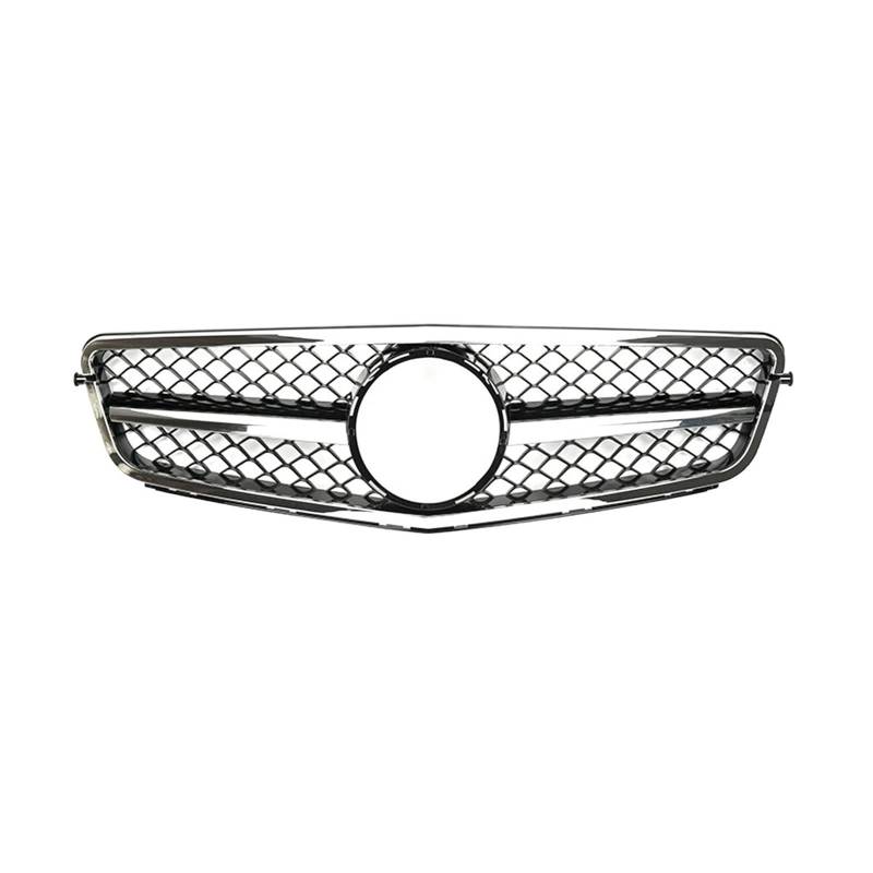 Kühlergrill Für C W204 C43 C180 C200 C250 C300 Für GT Diamond 2007-2014 Auto Frontstoßstange Haubengrill Tuning Perfect Match Grille Front Kühlergrille(A -Chrome Black) von HXVGEGKPYK