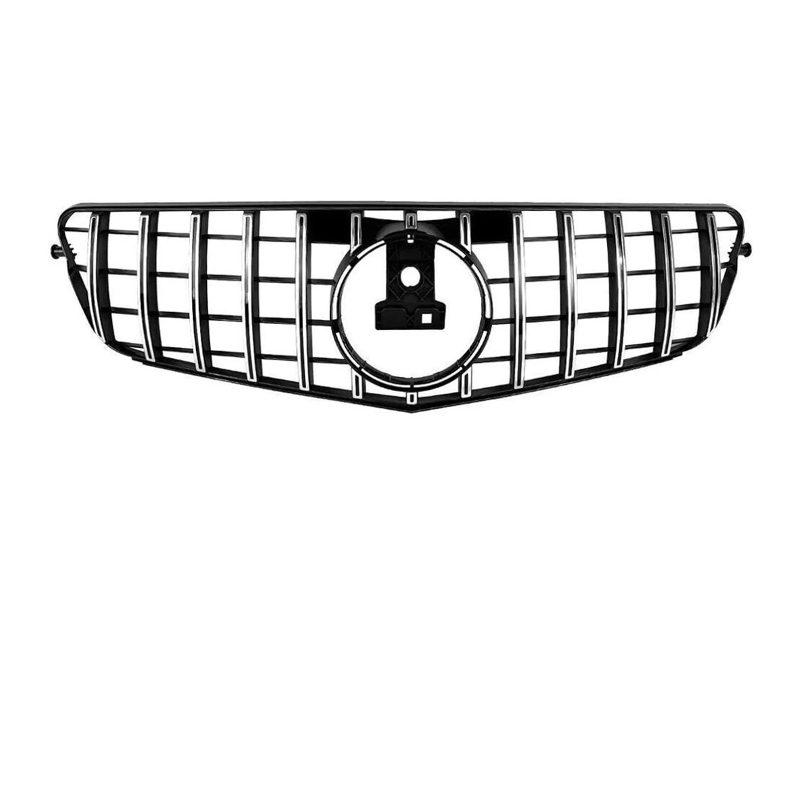 Kühlergrill Für C W204 C43 C180 C200 C250 C300 Für GTR Diamond Style 2008-2014 2013 2012 Auto Frontstoßstangengrill Haubengrill Grille Front Kühlergrille(G -Silver) von HXVGEGKPYK