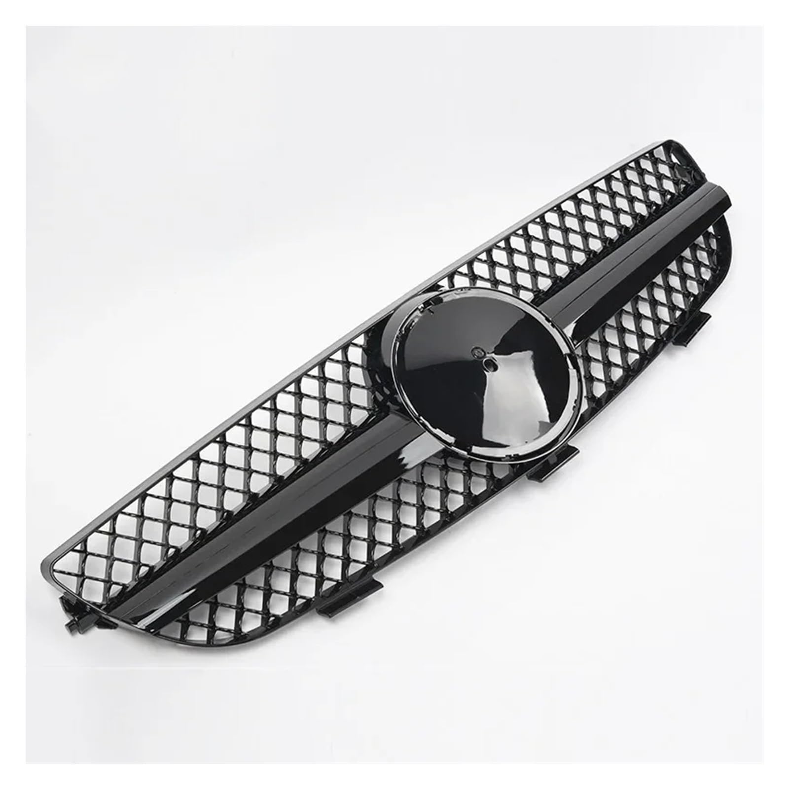 Kühlergrill Für CLK Für Klasse W209 CLK63 CLK550 CLK320 2003-2009 Auto Front Upper Bumper Hood Grille Kühlergrill Vorne(Black) von HXVGEGKPYK