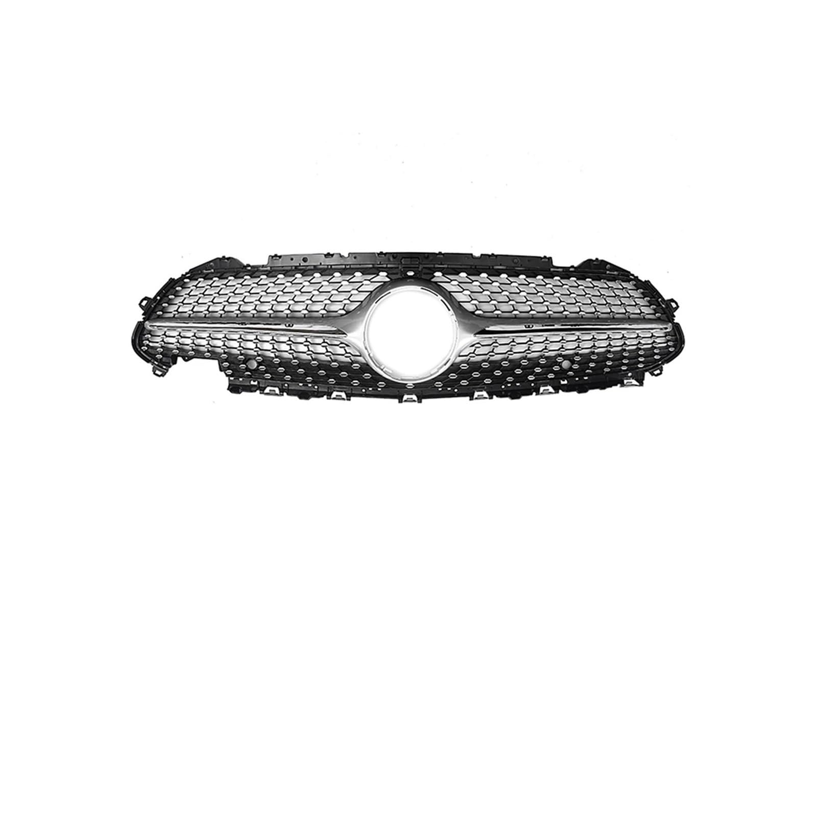 Kühlergrill Für CLS C257 CLS450 CLS53 Für AMG 2019-2022 Glänzend Schwarz Für GTR Front Stoßstange Oberen Gitter Kühlergrill Vorne(Diamonds-Silver) von HXVGEGKPYK