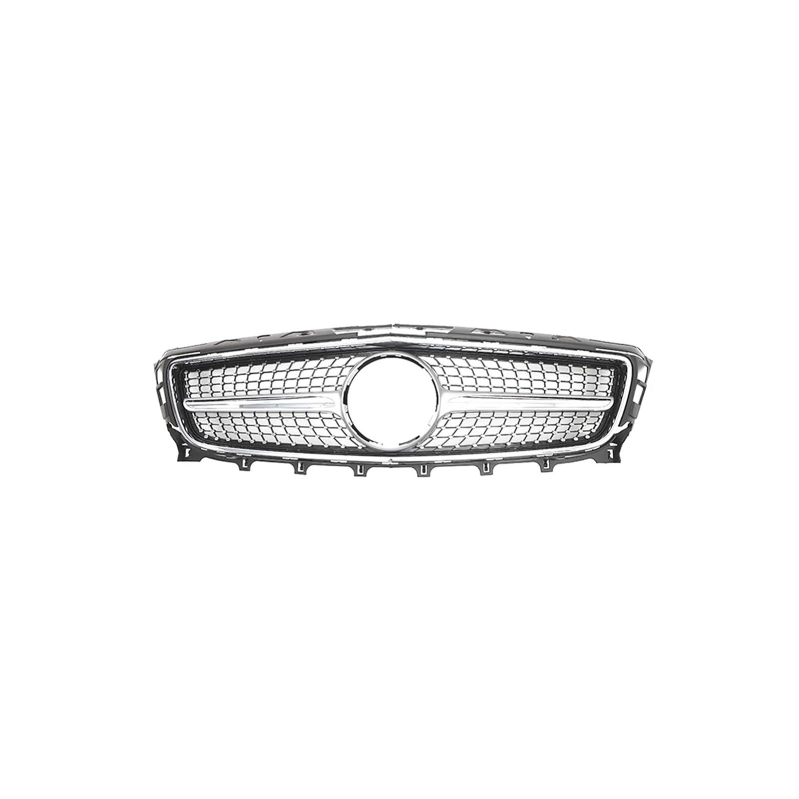 Kühlergrill Für CLS Für Klasse W218 X218 C218 CLS350 CLS500 CLS550 2012-2014 Diamanten Kühlergrill Chrom Kühlergrill Vorne(Diamonds-Silver) von HXVGEGKPYK