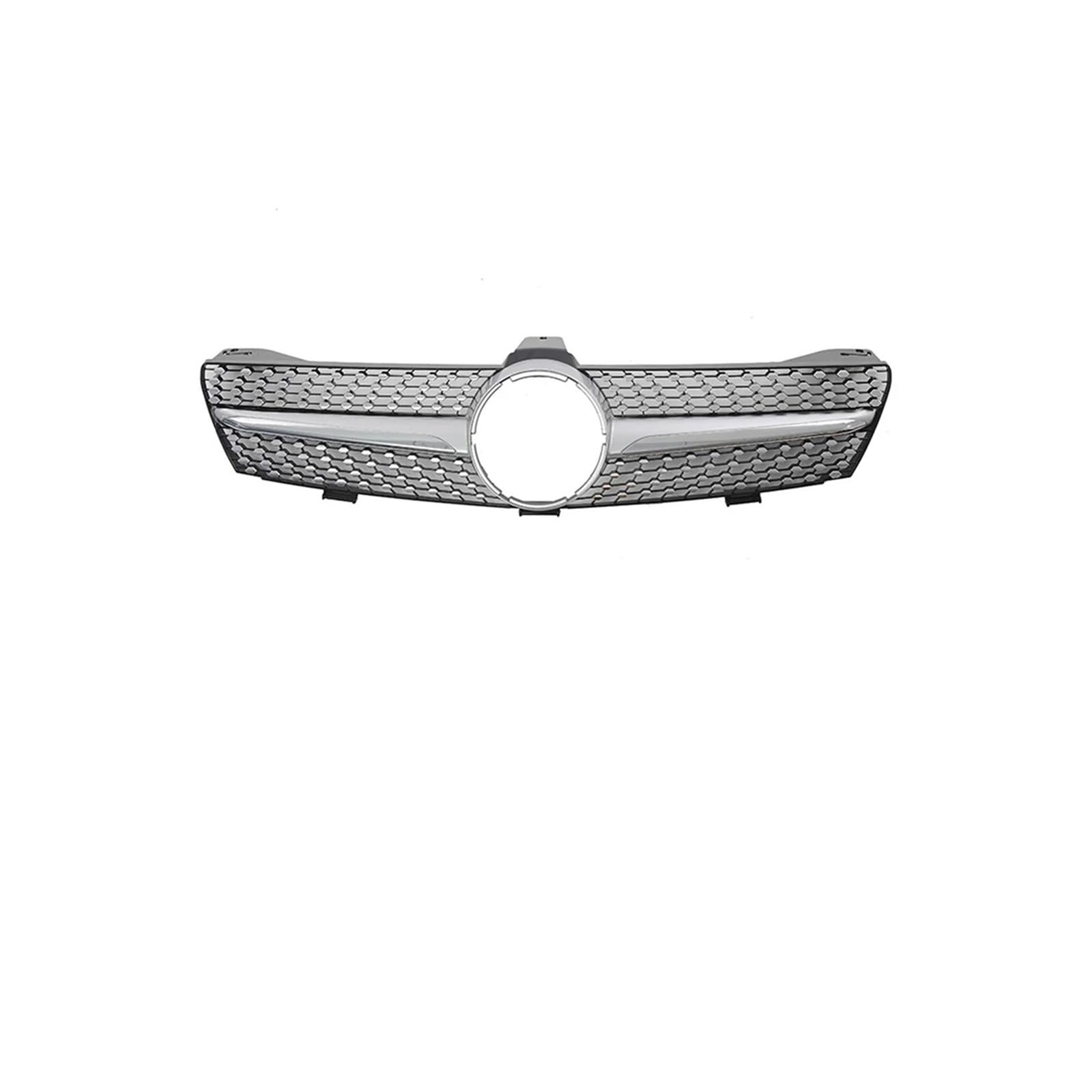 Kühlergrill Für CLS Für Klasse W219 CLS350 CLS500 2005-2008 Auto Frontstoßstangengrill Chrom Black Diamonds Style Kühlergrill Vorne(Diamonds-Silver) von HXVGEGKPYK
