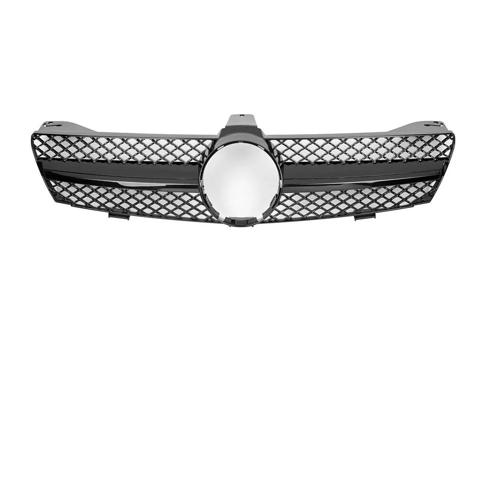 Kühlergrill Für CLS W219 CLS350 CLS500 Für GTR Style 2005-2008 Autofront Glänzend Schwarz Racing Grille Diamonds Style Stoßstangengitter Front Kühlergrille(A -Glossy Black) von HXVGEGKPYK