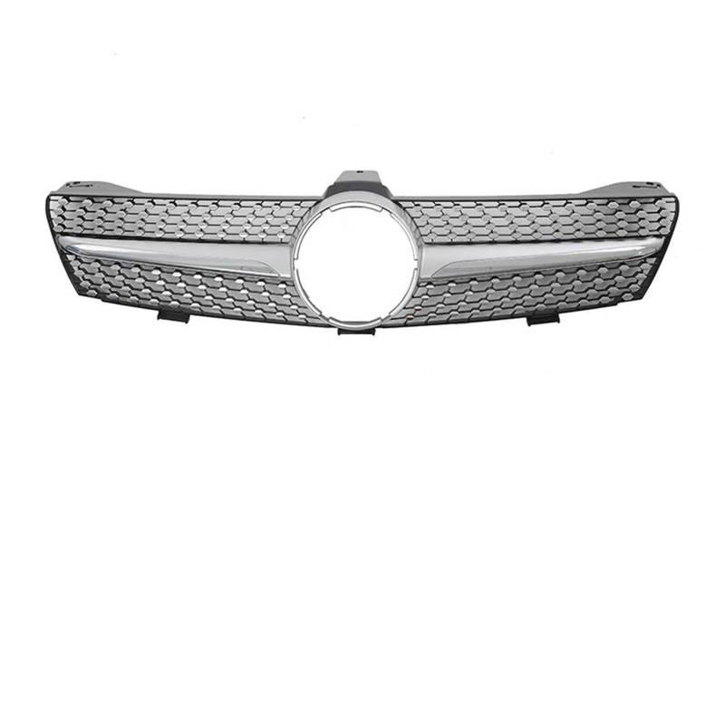 Kühlergrill Für CLS W219 CLS350 CLS500 Für GTR Style 2005-2008 Autofront Glänzend Schwarz Racing Grille Diamonds Style Stoßstangengitter Front Kühlergrille(Diamonds-Silver) von HXVGEGKPYK
