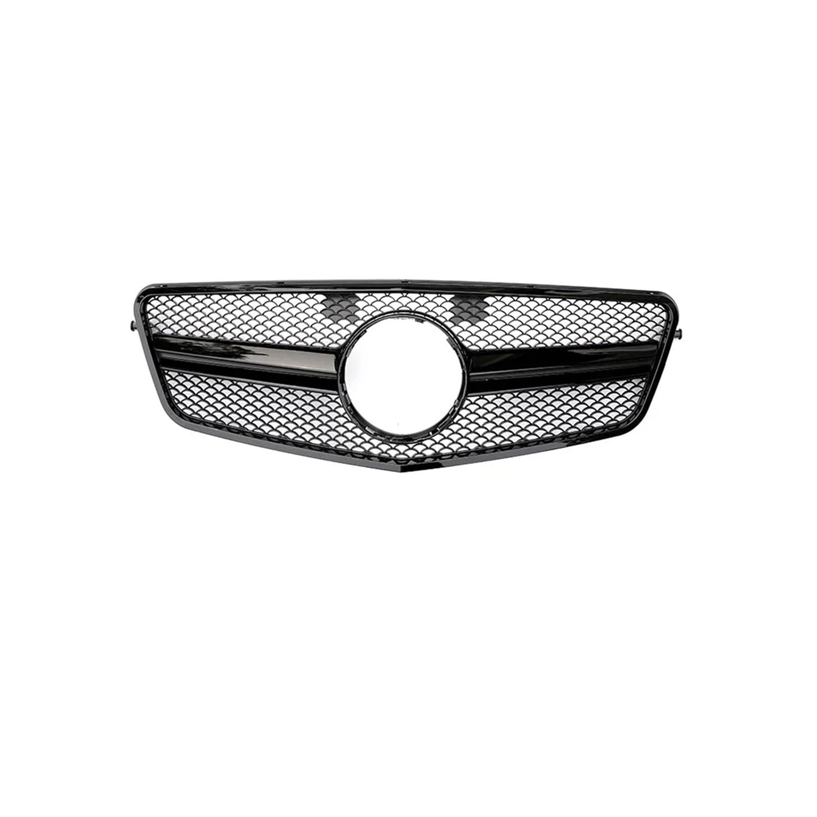 Kühlergrill Für E Für Klasse W212 2009-2015 Auto Front Racing Grill Diamant Für AMG Schwarz Silber Kühlergrill Vorne(08-13 AM Black) von HXVGEGKPYK