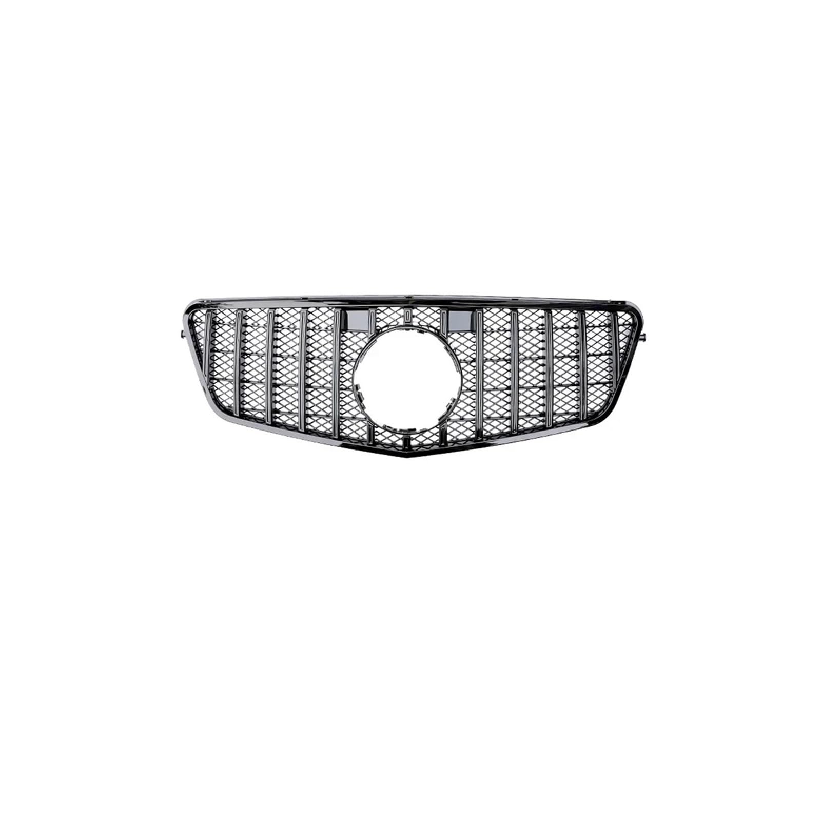 Kühlergrill Für E Für Klasse W212 2009-2015 Auto Front Racing Grill Diamant Schwarz Silber Kühlergrill Vorne(08-13 Black) von HXVGEGKPYK