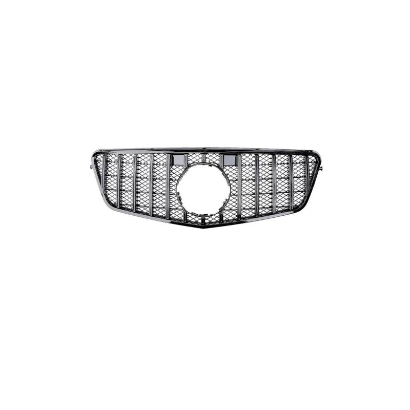 Kühlergrill Für E Für Klasse W212 2009-2015 Auto Front Racing Grill Diamant Schwarz Silber Kühlergrill Vorne(08-13 Black) von HXVGEGKPYK