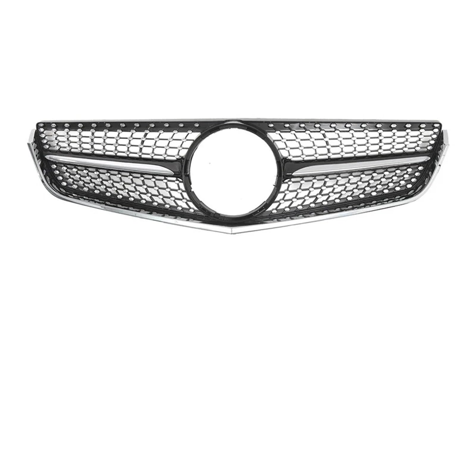 Kühlergrill Für E-Klasse W207 E200 E250 E350 E550 Für GTR Style 2010-2013 Auto Diamonds Style Stoßstangengrill Oberer Kühlergrill Front Kühlergrille(Diamond-Chrome Black) von HXVGEGKPYK