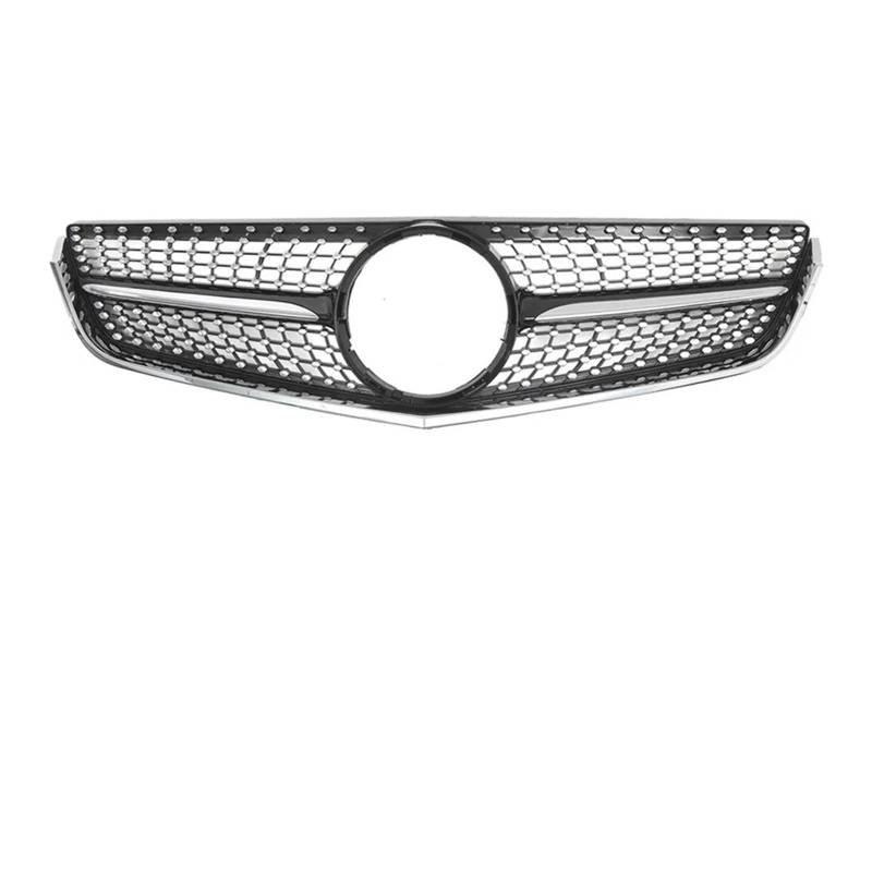 Kühlergrill Für E-Klasse W207 E200 E250 E350 E550 Für GTR Style 2010-2013 Auto Diamonds Style Stoßstangengrill Oberer Kühlergrill Front Kühlergrille(Diamond-Chrome Black) von HXVGEGKPYK