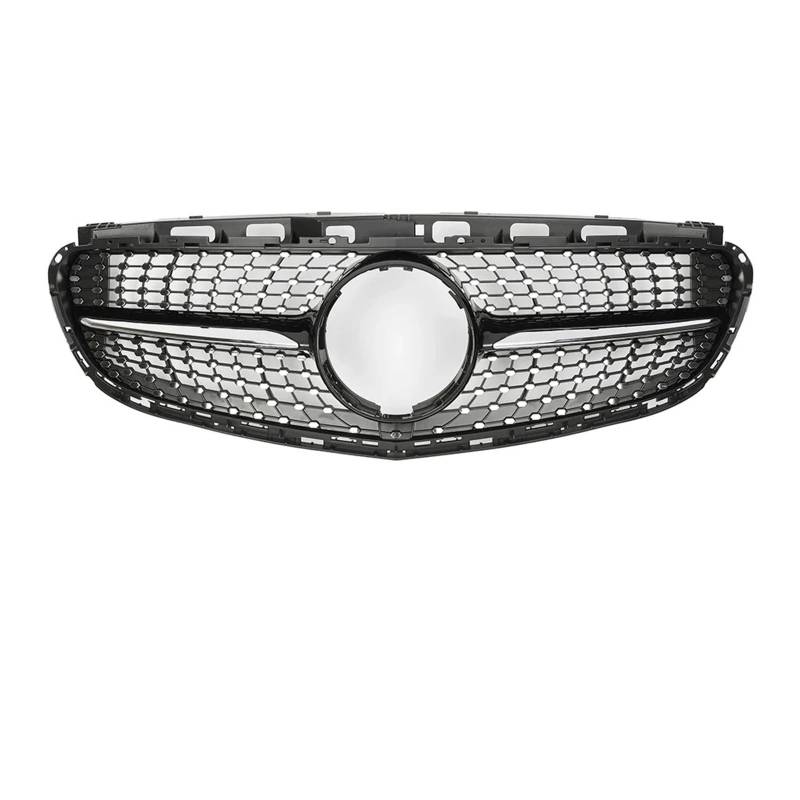 Kühlergrill Für E-Klasse W212 E200 E250 E350 E550 Für GTR Style 2014-2016 Auto Chrom Grill Mesh Diamonds Style Front Racing Grille Front Kühlergrille(Diamond-Chrome Black) von HXVGEGKPYK