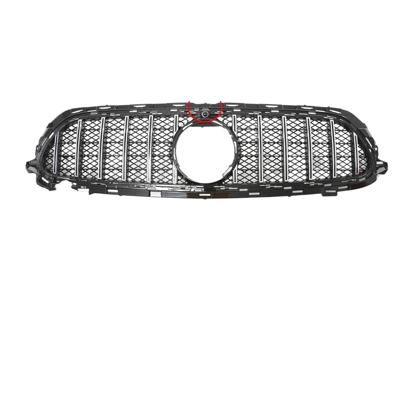 Kühlergrill Für E W213 E53 E350 E450 Für GTR Style 2021 2022 2023 Autofront Chrom Black Diamonds Style Racing Gitter Oberer Kühlergrill Front Kühlergrille(G Silver WNet W360) von HXVGEGKPYK