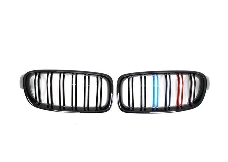 Kühlergrill Für F30 F31 F35 320i 325i 328i 2012-2015 2016 2017 2018 Auto-Styling Frontnierengrill Doppellamellengrill ABS Zubehör Front Kühlergrille(M Color) von HXVGEGKPYK