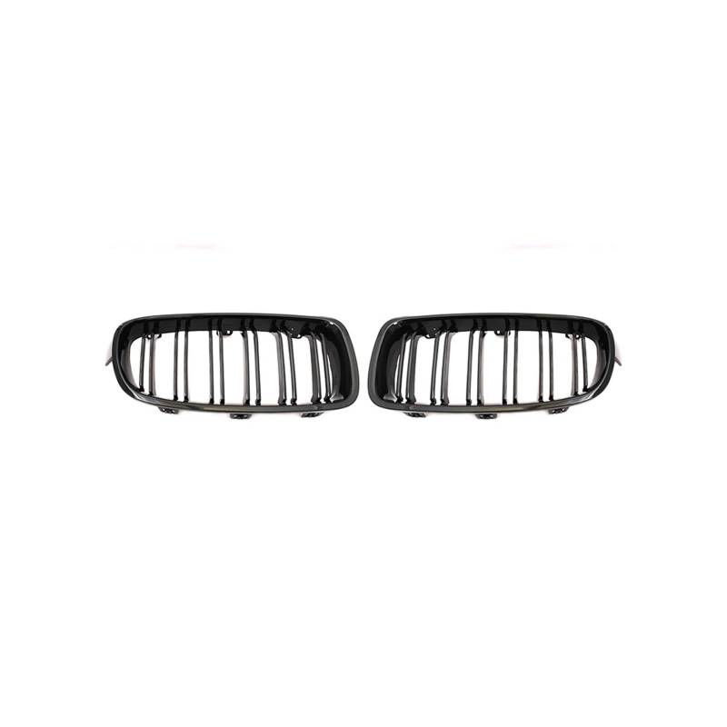 Kühlergrill Für F30 F31 F35 320i 325i 328i 2012-2018 Auto-Styling Front Niere Kühlergrill Dual Lamellen Kühlergrill Kühlergrill Vorne(Double Line Black) von HXVGEGKPYK