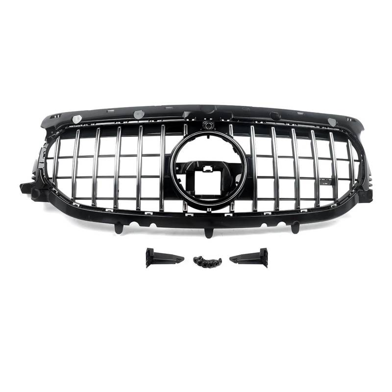 Kühlergrill Für GLA-Klasse H247 2020 2021 2022 2023 Autozubehör Frontstoßstangengrill Chrom Schwarz Werkzeuge Front Kühlergrille von HXVGEGKPYK