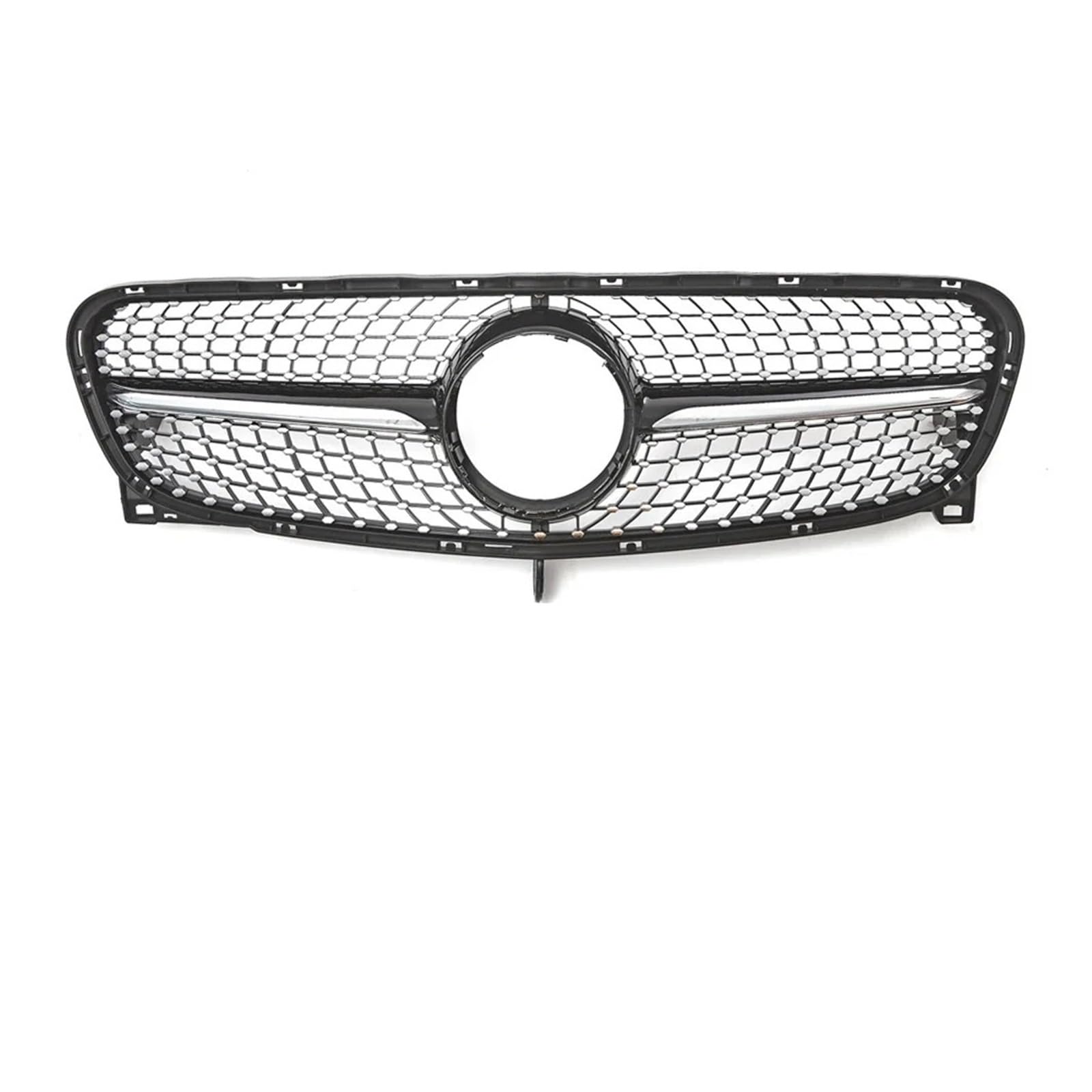 Kühlergrill Für GLA-Klasse X156 GLA180 GLA200 GLA45 Für GTR Diamonds Style 2014-2016 Auto-Obergrill Glänzend Schwarz Stoßstangengrill Front Kühlergrille(Diamond-Chrome Black) von HXVGEGKPYK