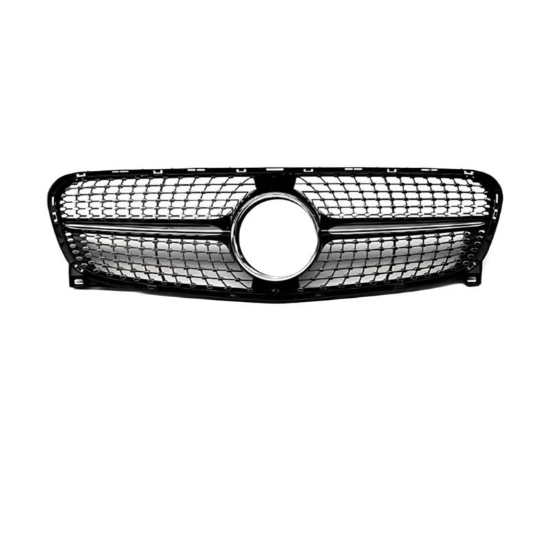 Kühlergrill Für GLA X156 Für GT Diamond Style 2014-2019 Auto Fronteinlass Stoßstangengrill Grillmaske Gitter Body Kit Tuning Mesh Front Kühlergrille(14-16 Diamond Black) von HXVGEGKPYK
