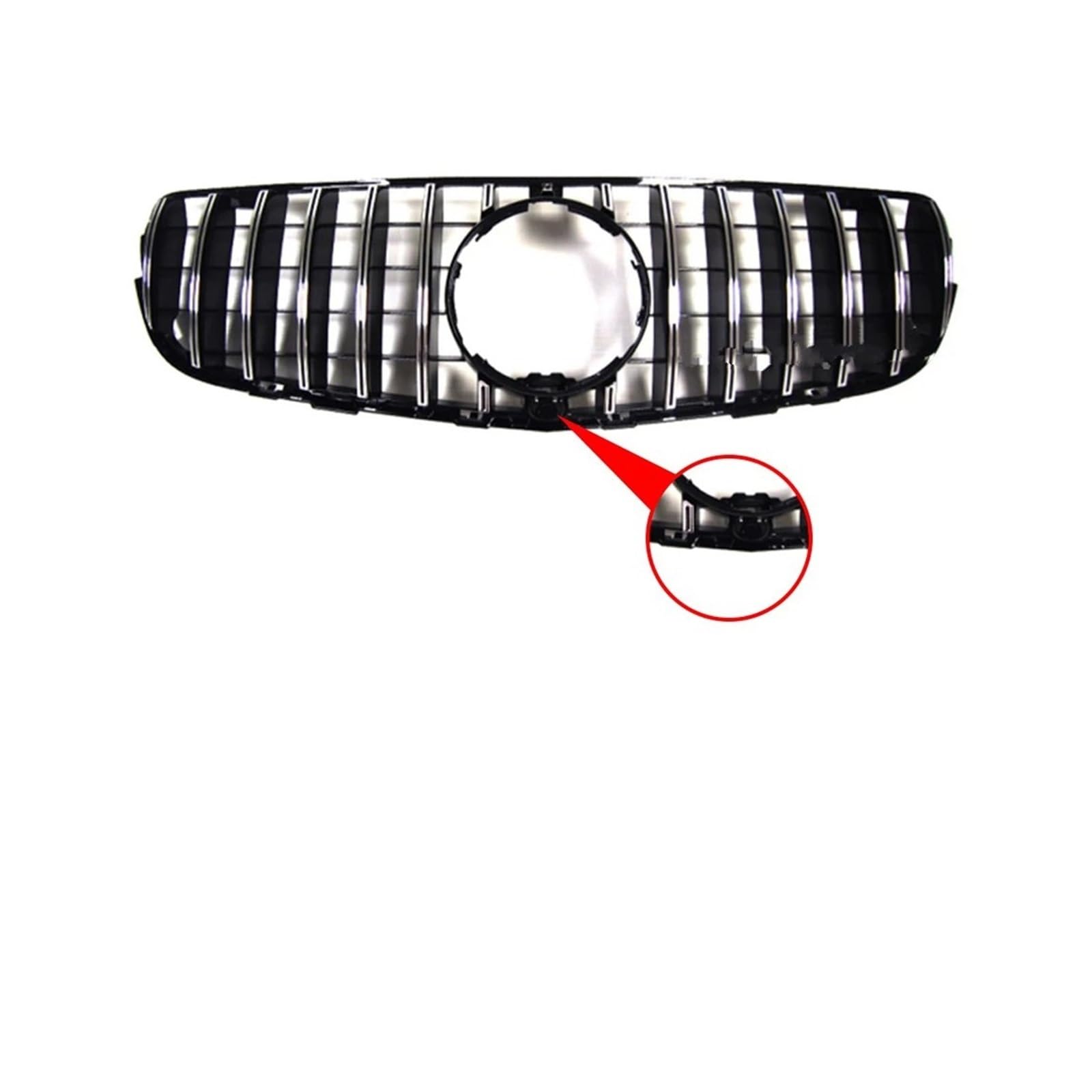 Kühlergrill Für GLC Für Klasse X253 W253 GLC63 GLC200 GLC250 GLC300 2016-2019 Für GT Auto Frontgrill Kühlergrill Vorne(Sliver G) von HXVGEGKPYK