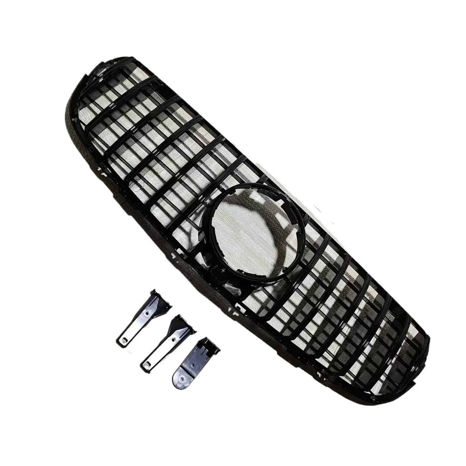 Kühlergrill Für GLC-Klasse X253 GLC250 300 350 GLC43 Für GT-Stil 2015-2019 Auto-Fronteinlass Mesh-Stoßfängergrill Gittergrill Refit Front Kühlergrille(Gloss Black) von HXVGEGKPYK