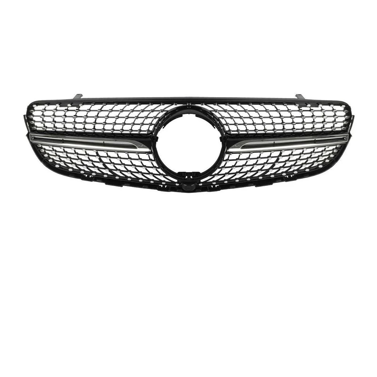 Kühlergrill Für GLC-Klasse X253 GLC250 GLC300 GLC350e GLC43 2015-2018 2019 Auto Chrom Silber Diamanten Stil Vorne Racing Grille Front Kühlergrille(Diamond-Black W360) von HXVGEGKPYK