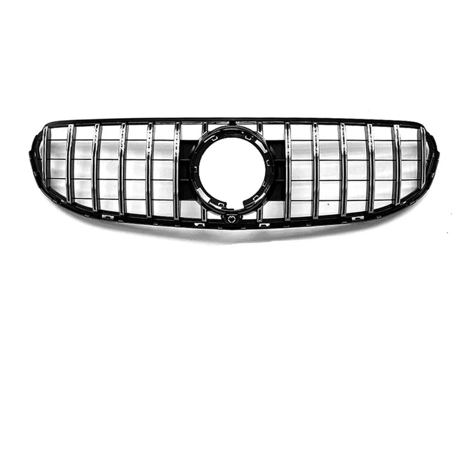 Kühlergrill Für GLC SUV X253 GLC300 GLC43 2020-2022 2023 Auto Chrom Schwarz Silber Diamanten Stil Frontstoßstangengrill Renngitter Front Kühlergrille(G -Silver Normal) von HXVGEGKPYK