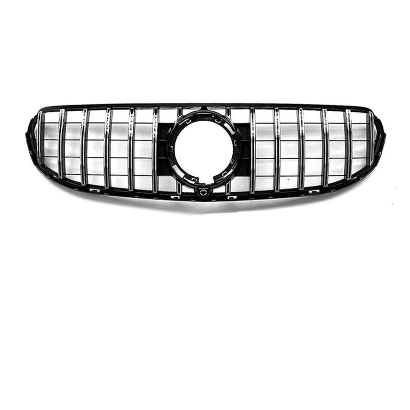 Kühlergrill Für GLC SUV X253 GLC300 GLC43 2020-2022 2023 Auto Chrom Schwarz Silber Diamanten Stil Frontstoßstangengrill Renngitter Front Kühlergrille(G -Silver Normal) von HXVGEGKPYK