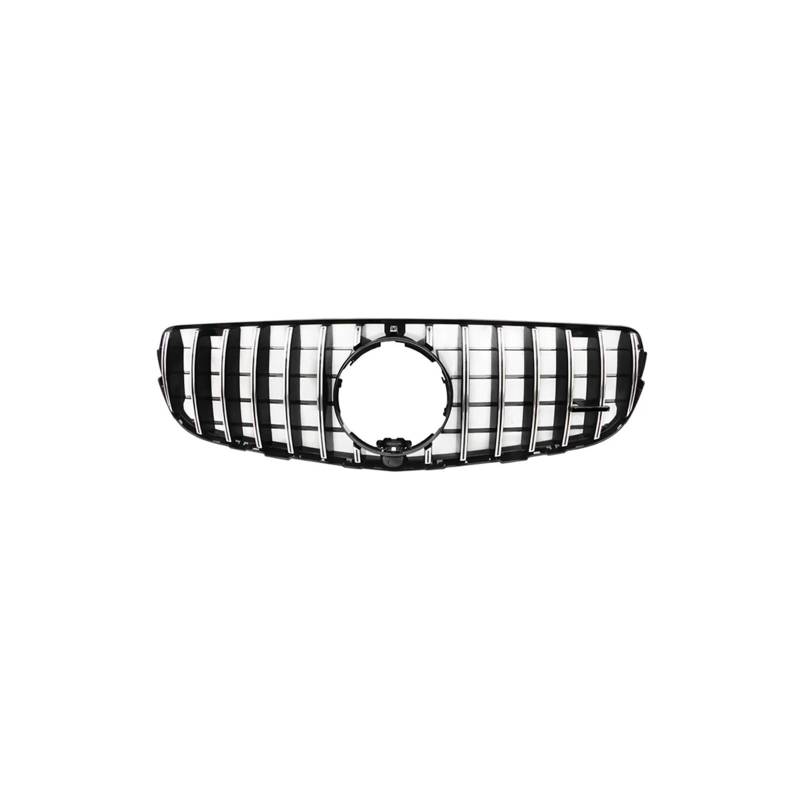 Kühlergrill Für GLC W253 X253 C253 2016 2017 2018 2019 Für GT Für AMG Racing Style Grill Frontstoßstangengrill Kühlergrill Vorne(Silver) von HXVGEGKPYK