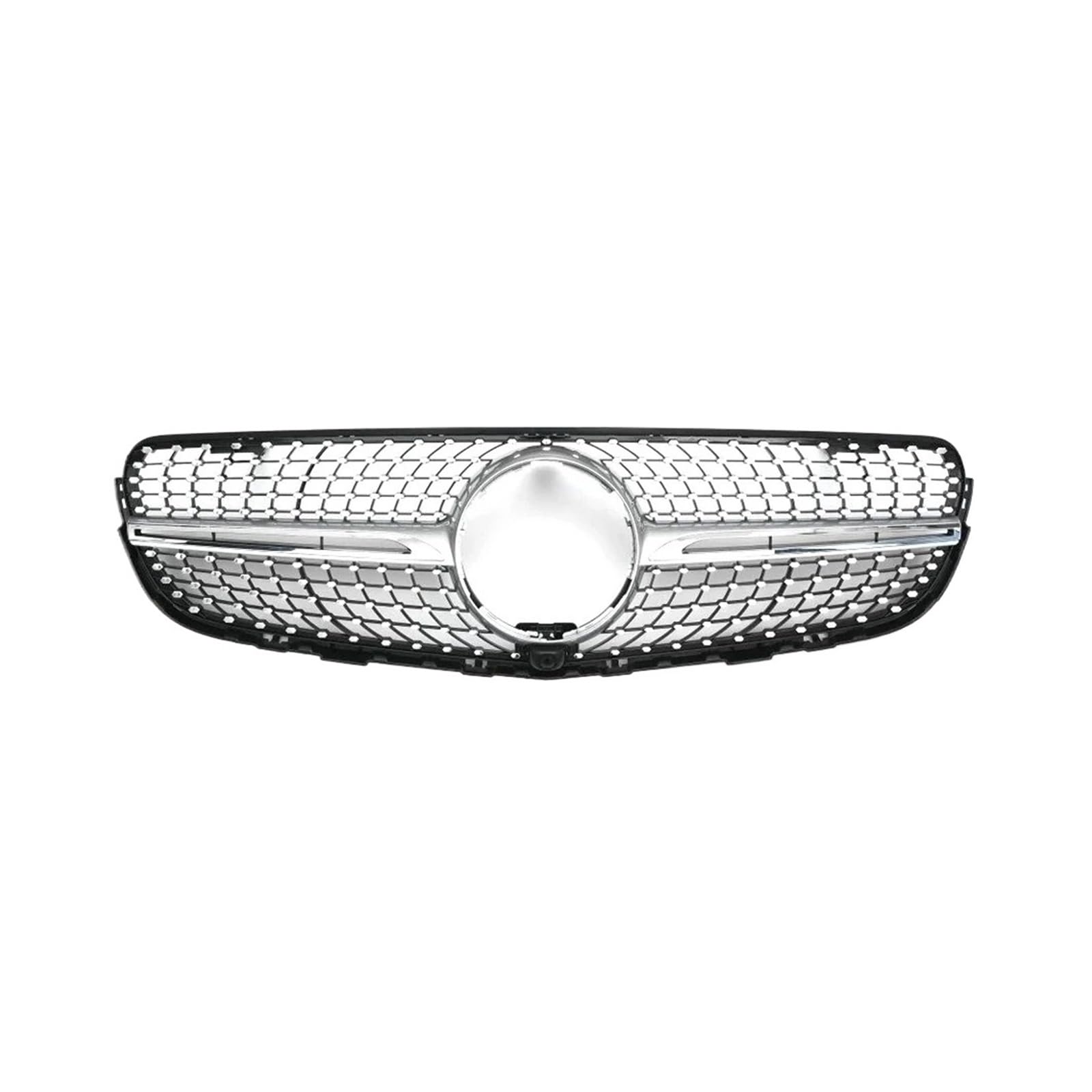 Kühlergrill Für GLC X253 Für GTR Style 2015-2019 Autogrill Ersatzteil Diamanten Fronteinlassgitter Stoßstangengrill Gitter Refit Tuning Front Kühlergrille(Diamonds-Silver W360) von HXVGEGKPYK
