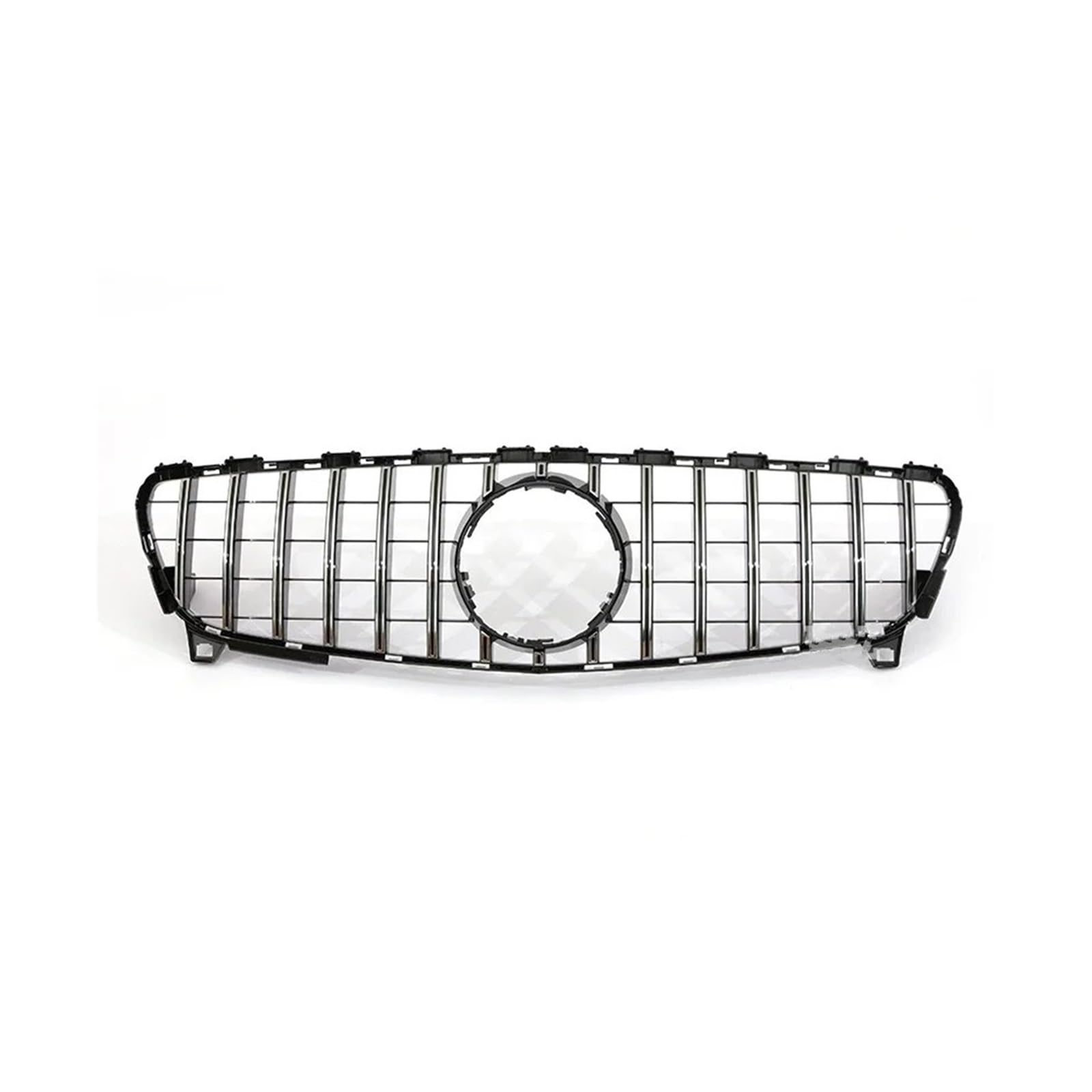 Kühlergrill Für GTR Für AMG A45 Grill Für A-Klasse W176 2013-2018 Schwarz Silber Chrom Kühlergrill Kühlergrill Vorne(16-18 Chrome) von HXVGEGKPYK