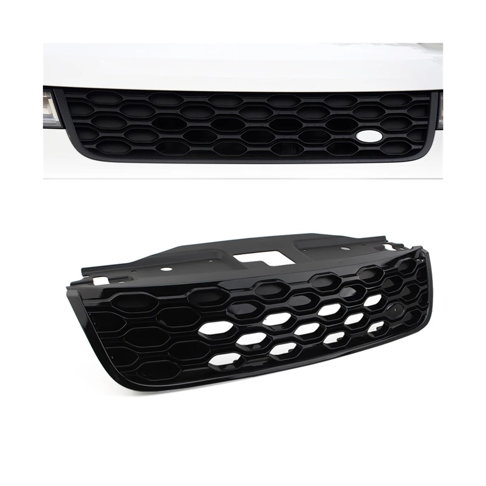 Kühlergrill Für Land Für Rover Für Discovery 5 2017-2021 Auto Frontstoßstange Grill Lufteinlass Kühlergrill Kühlergrill Vorne(Glossy Black) von HXVGEGKPYK
