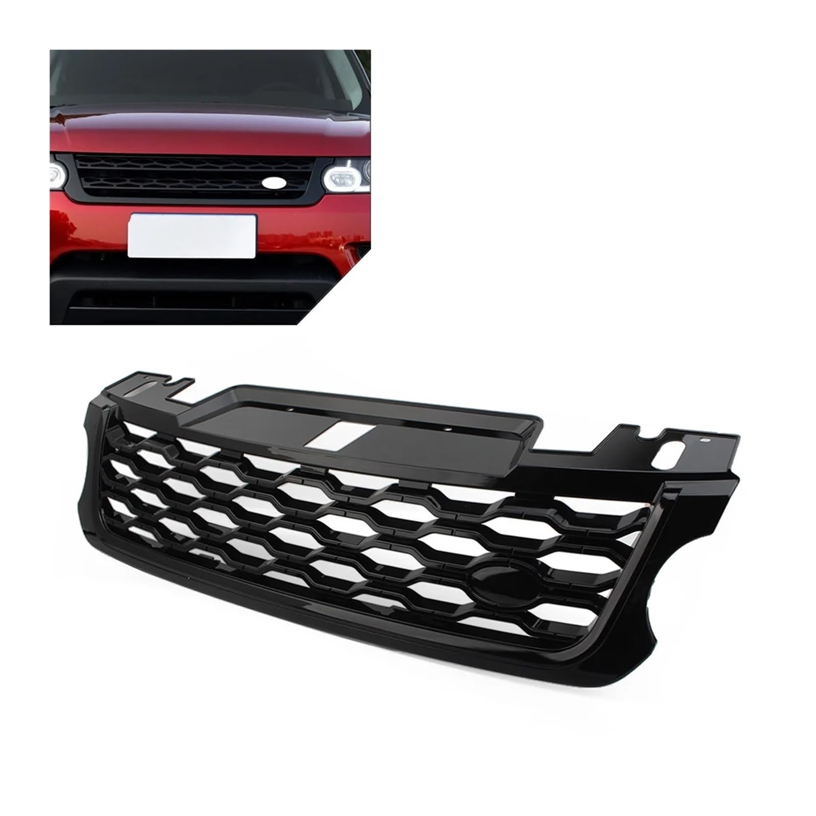 Kühlergrill Für Land Für Rover Für Range Für Sport 2014-2017 Auto Frontstoßstange Grill Lufteinlass Kühlergrill Kühlergrill Vorne(Glossy Black) von HXVGEGKPYK