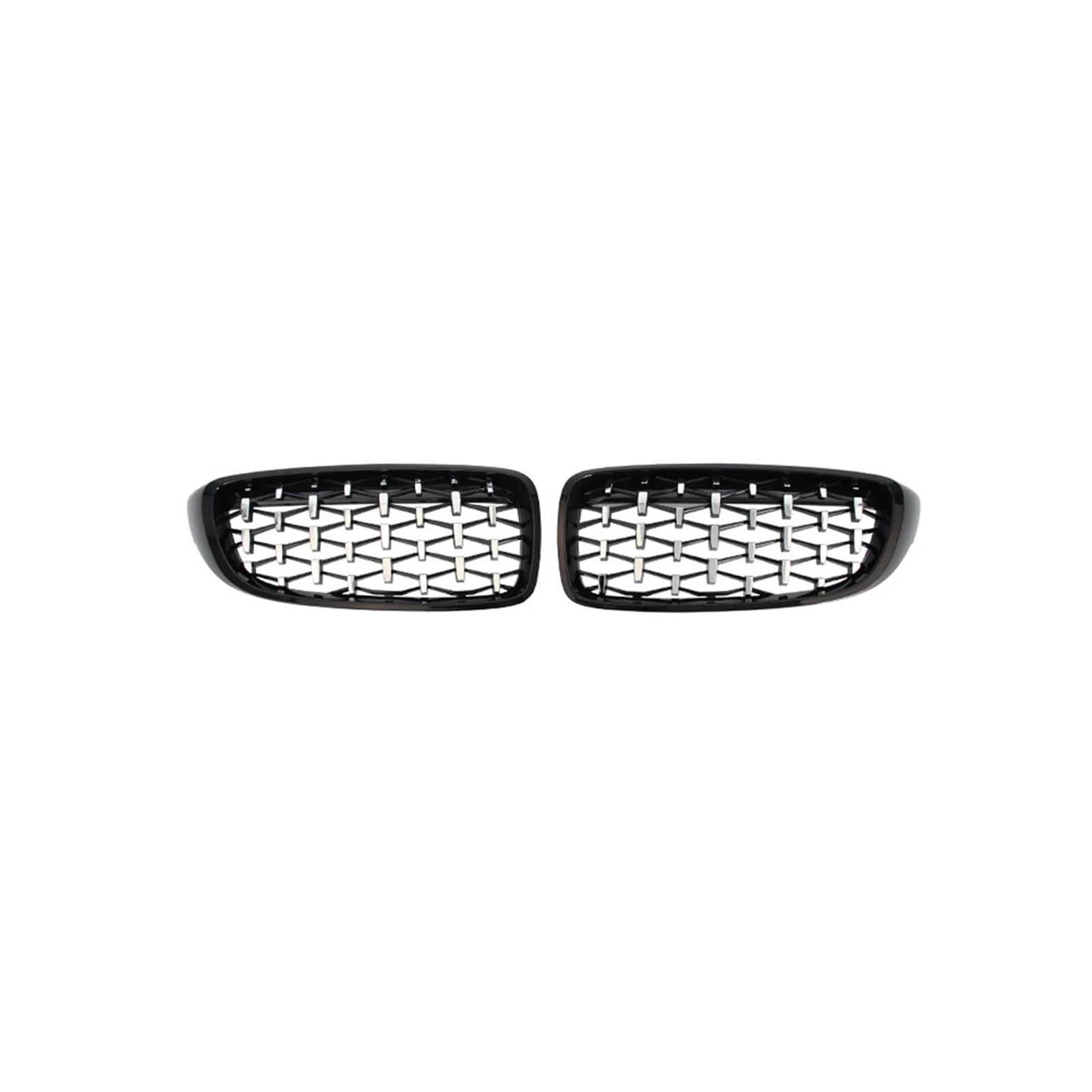 Kühlergrill Für M3 Für M4 F32 F33 F36 F80 F82 F83 2013-2017 Auto Frontstoßstange Diamantform Styling Kühlergrill Vorne(Black silver) von HXVGEGKPYK